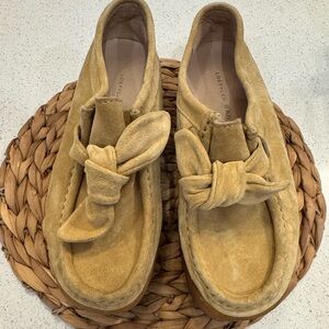 Loeffler Randall Tabitha Tan Suede Loafers